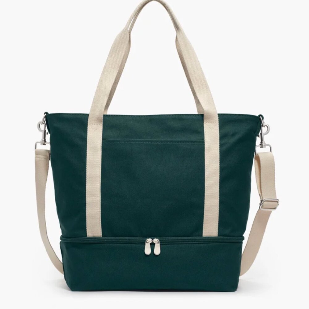 Lo & Sons Catalina Deluxe Cotton Tote, Heathered Green